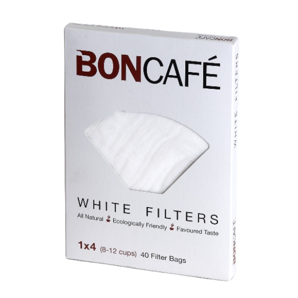 Boncafé Coffee Filter 1x4 White