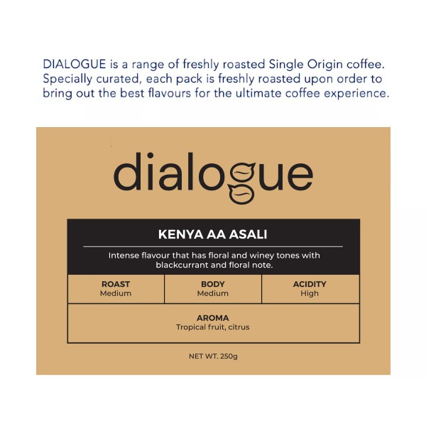 Dialogue Single Origin Kenya AA Asali Freshly Roasted Coffee Beans