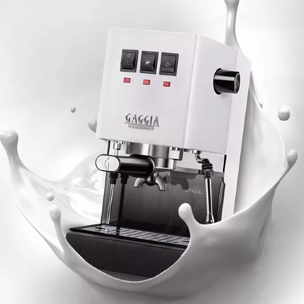 Gaggia New Classic Pro Made in Italy Coffee Machine Polar White